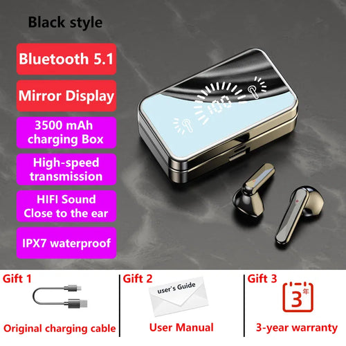 Bluetooth E-sports Black Tech Headset
